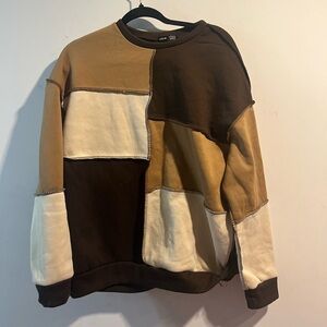 Patch work sweater
